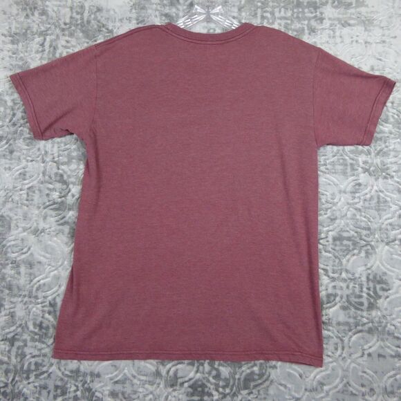 Volcom Shirt Mens Medium Red Logo Graphic Crew Neck Short Sleeve Spellout - Picture 7 of 8